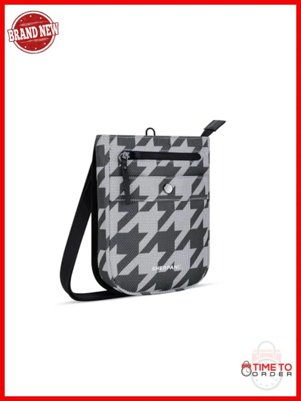 Small Anti Theft Crossbody Bag with RFID Protection and Slash Proof Strap